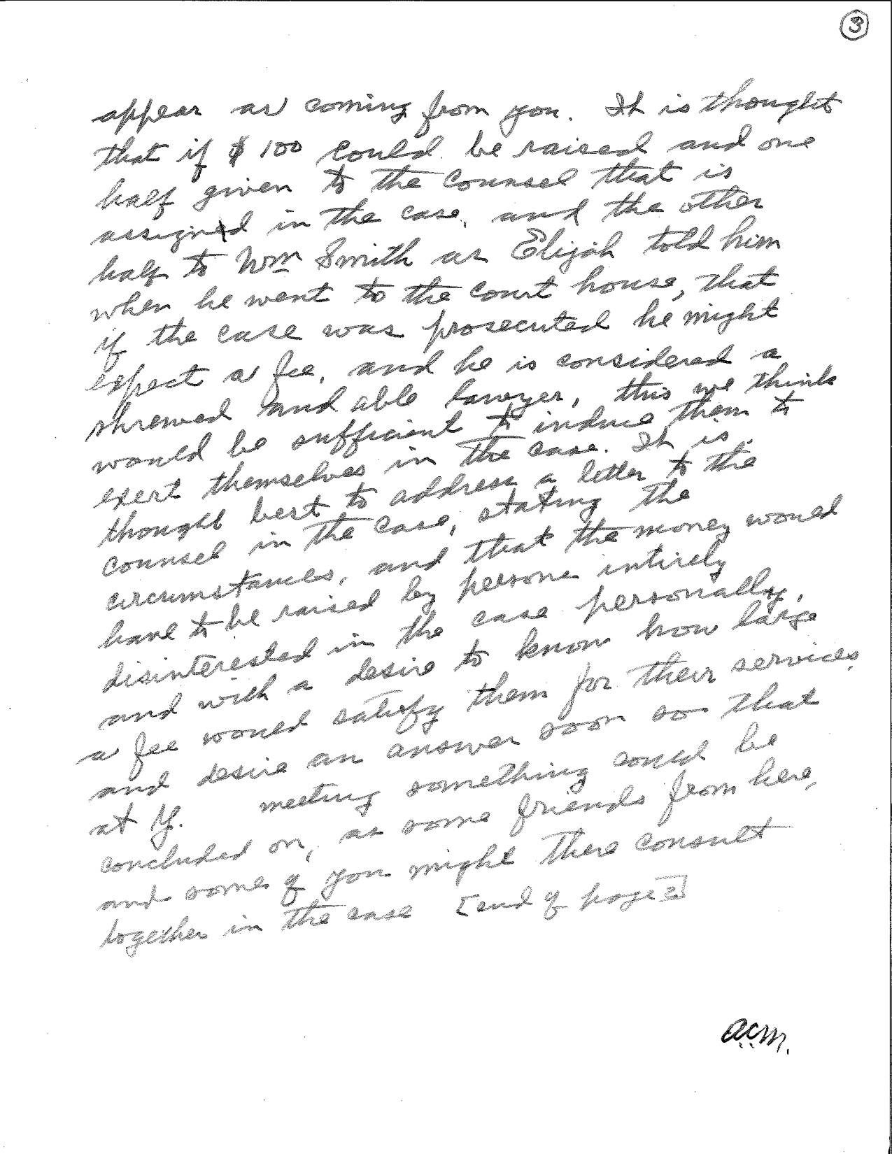 Yardley Taylor letter to Cyrus Greist page 3