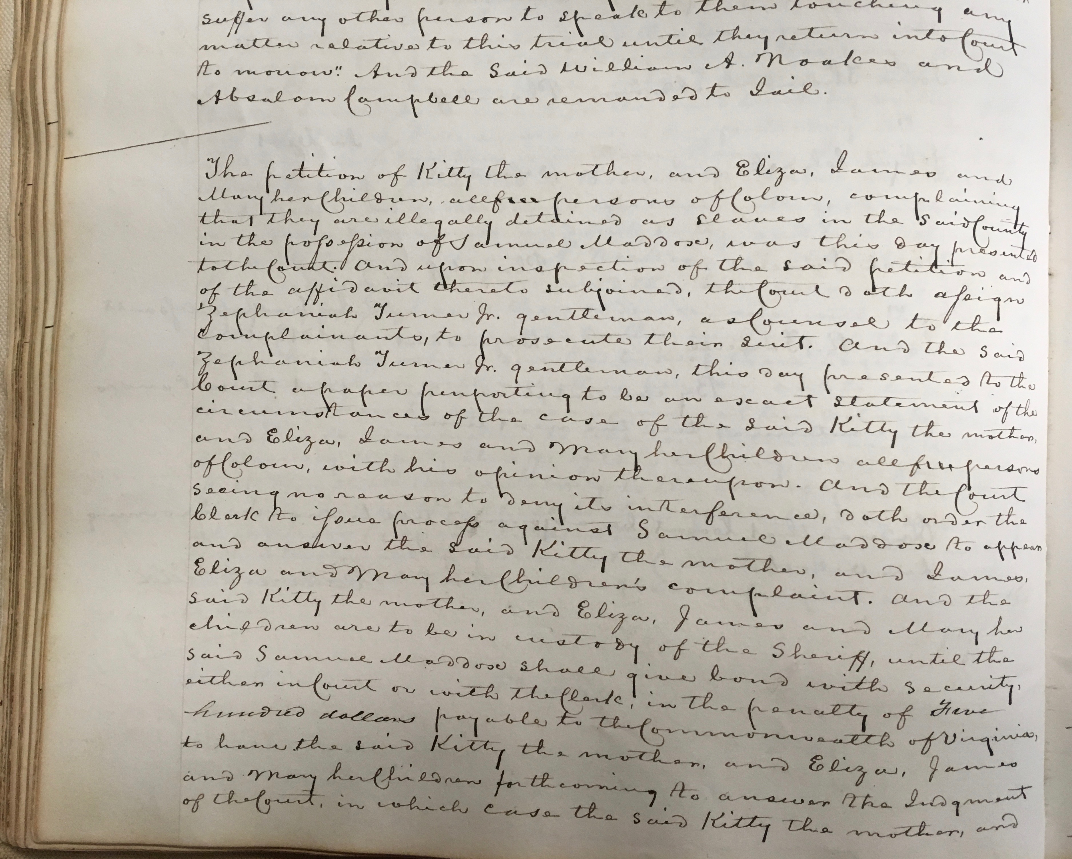 Kitty Payne petition page 1 copy