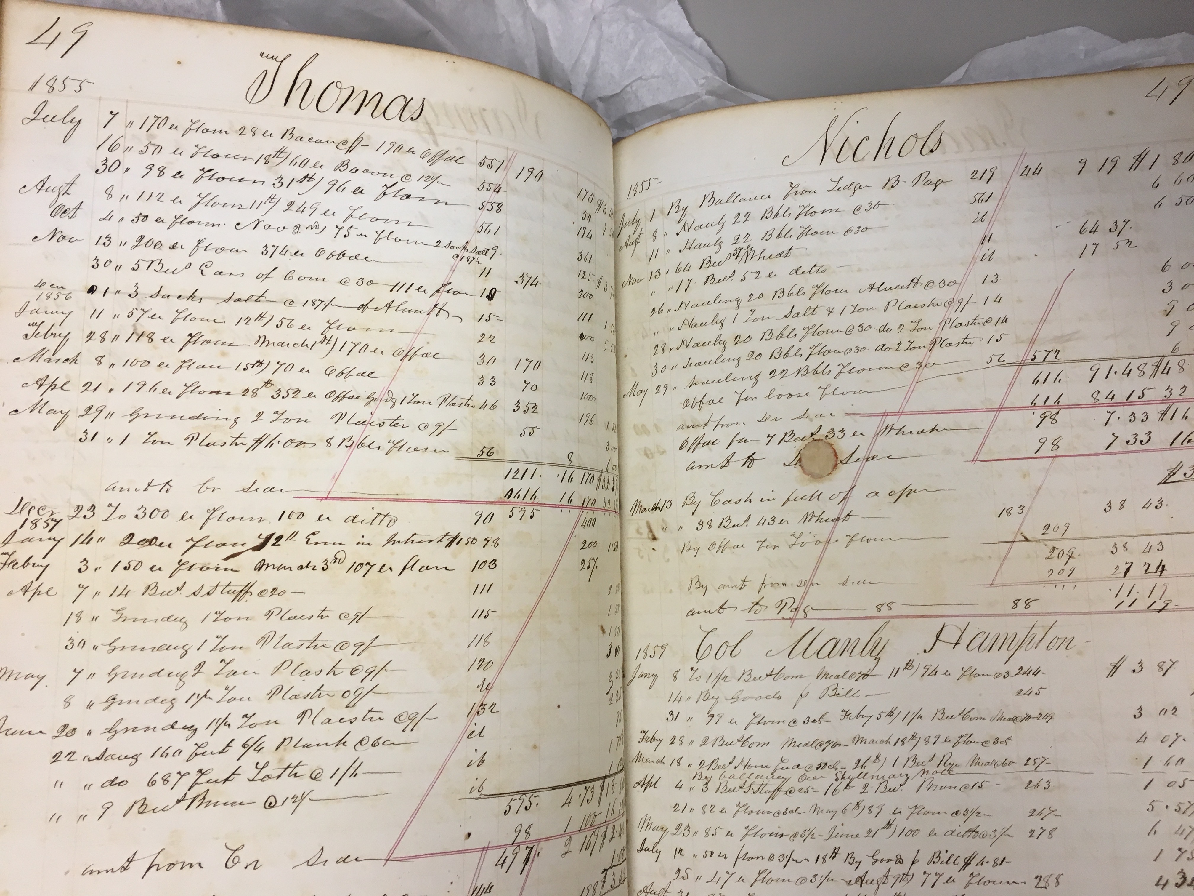 Thomas Nichols 1855 mill page