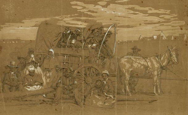 Waud- arriving in union camp under the emancipation proclamation (1)