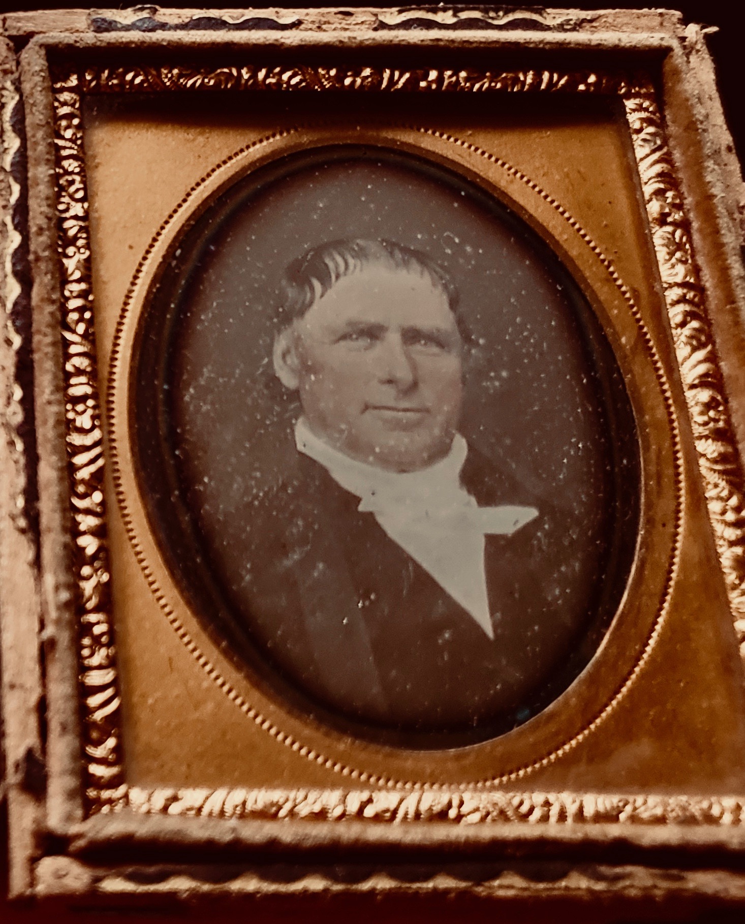 Newly discovered daguerreotype of Yardley Taylor of Loudoun County, Virginia, showing him in late middle age.
