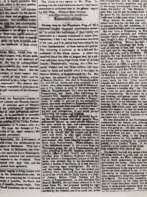 19th century quaker abolitionists in virginia