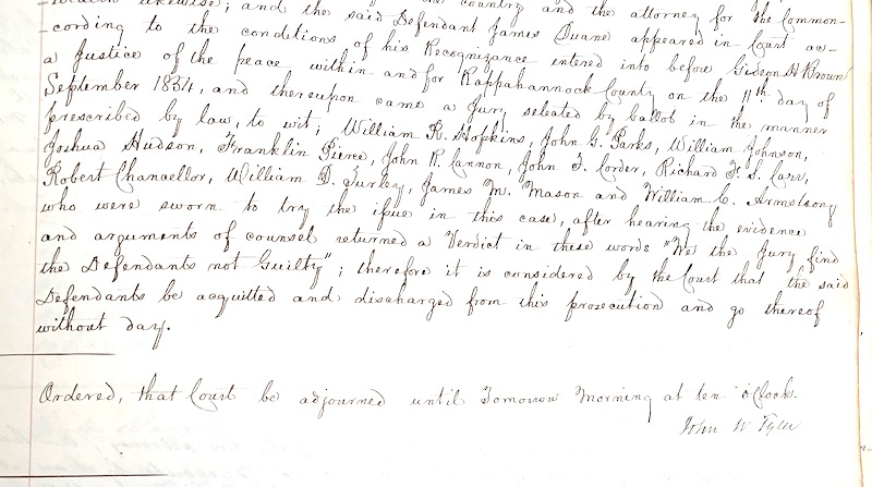 old 19th century court documents