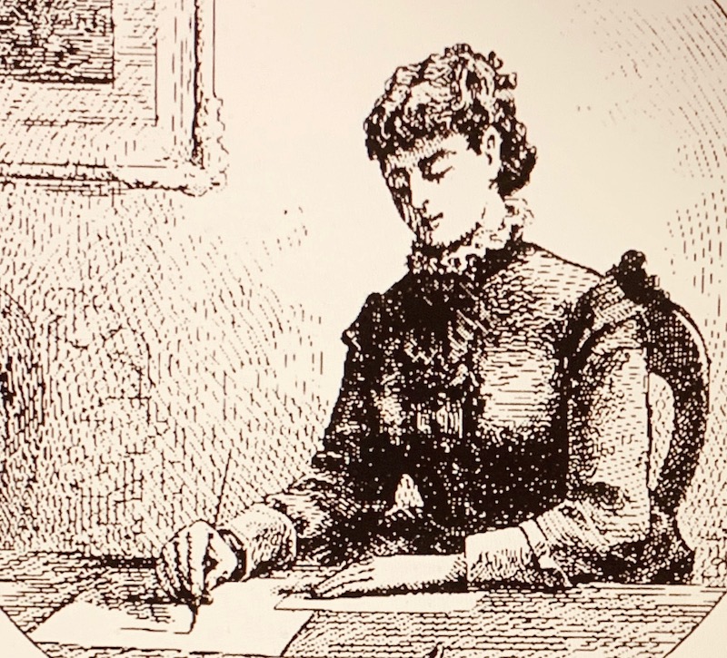 This image has an empty alt attribute; its file name is woman-writing-1.jpg